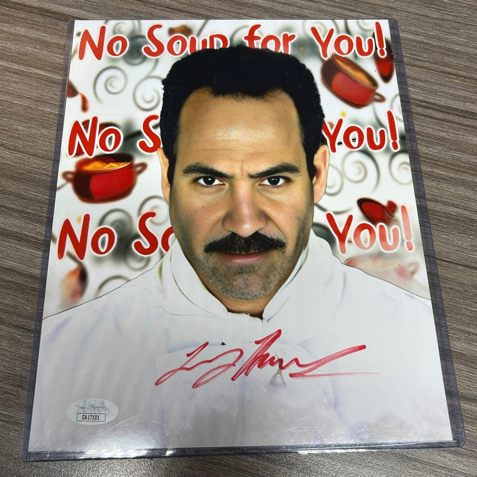 “Soup Nazi” Larry Thomas signed 8x10 4/5