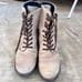 TAOS CRAVE tan beige genuine leather military style boots 9 9.5 Euro 40