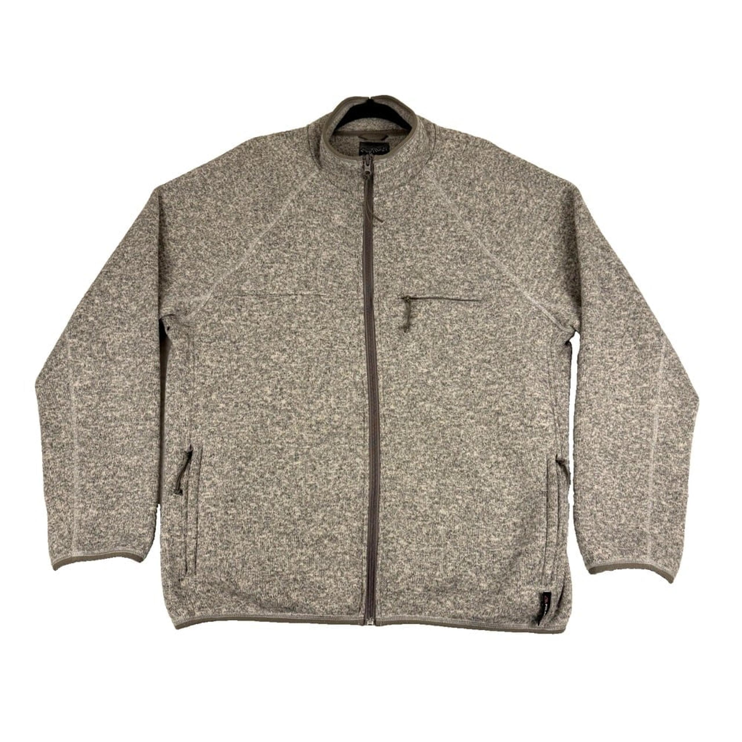 J.Crew Nordic Retro Polartec Jacket Men's XL Heather Gray Full Zip *Read