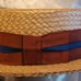 Vintage Thomas Begg Straw British Boater Hat size 6 7/8