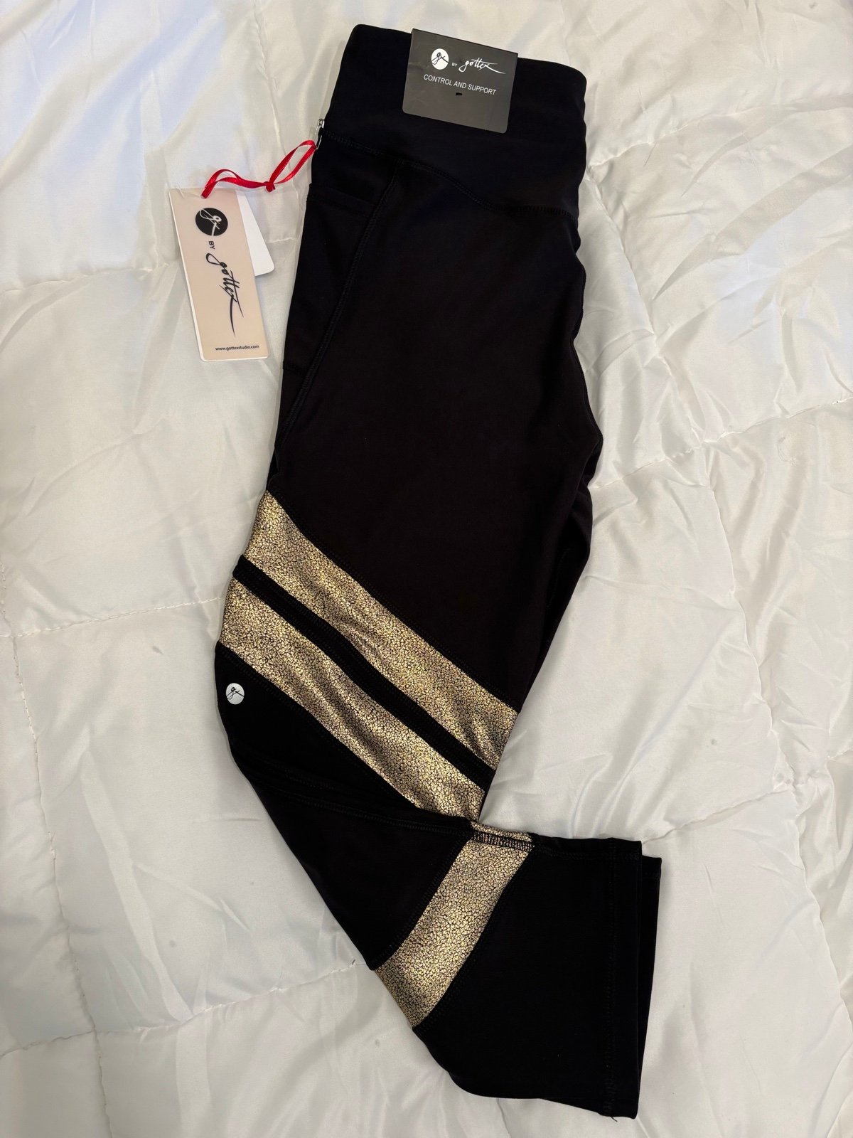 NWT Gottex Black Leggings size L