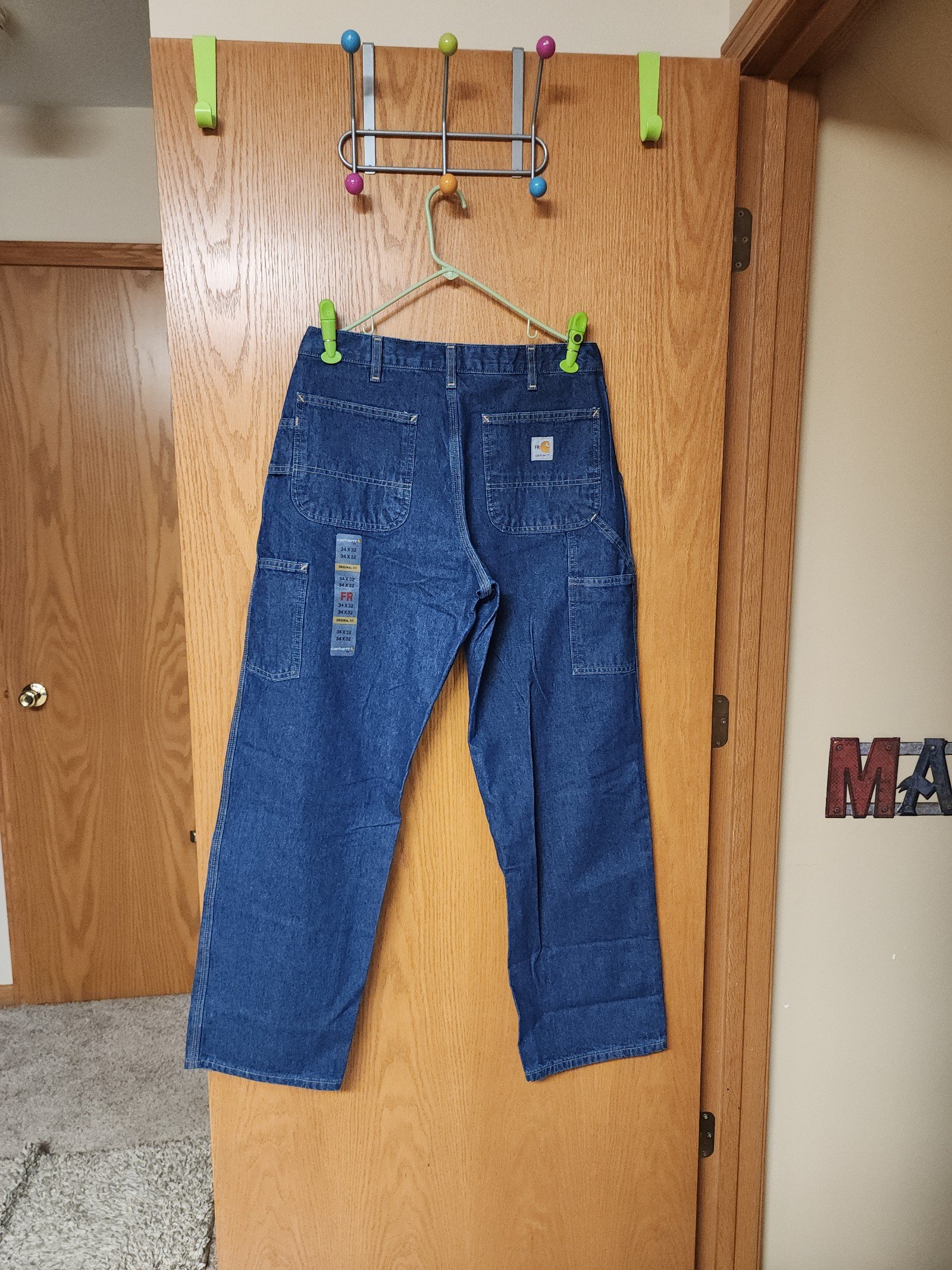 Carhartt FR carpenter jeans men's 34x32 number 3351