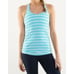LULULEMON ATHLETICA Cool Racerback In Twin Stripe Spry Blue Size 6