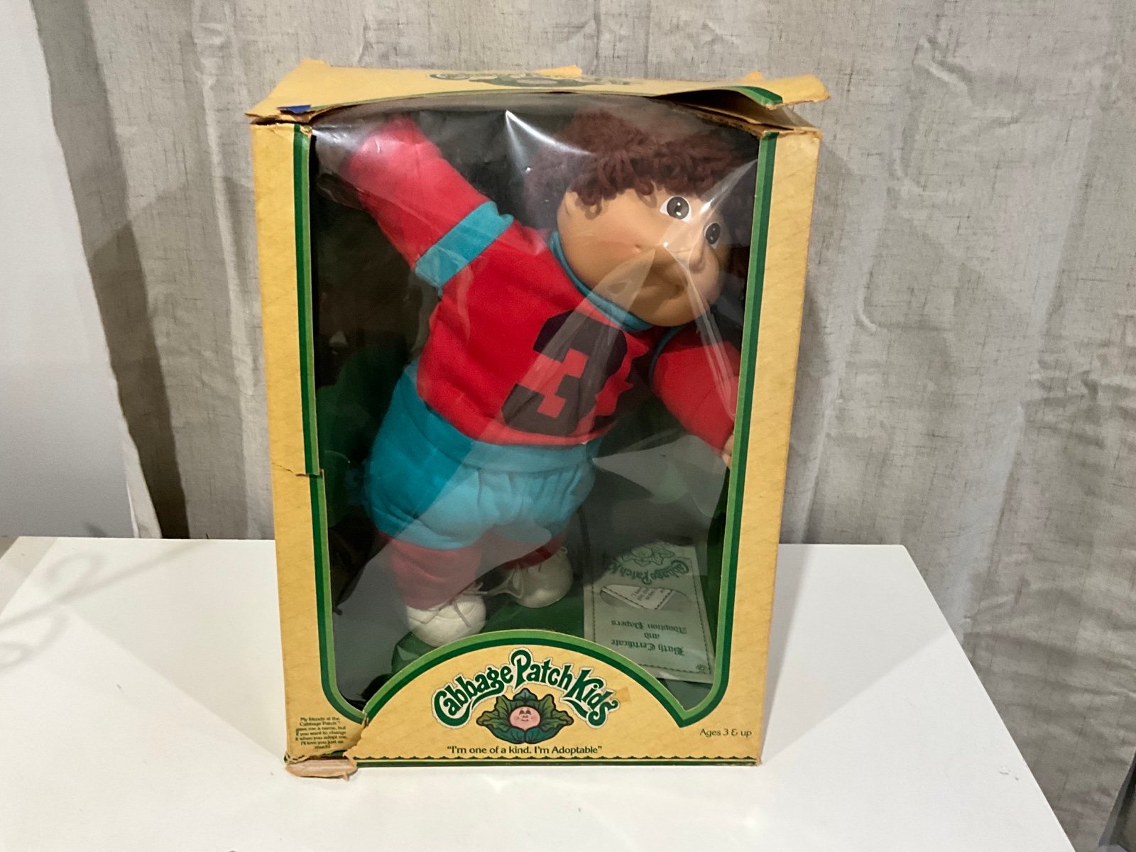 Vintage 1980’s Cabbage Patch Kids Boys Doll IOB Dillon