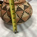 Vintage African handmade basket with lid