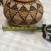Vintage African handmade basket with lid