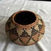 Vintage African handmade basket with lid