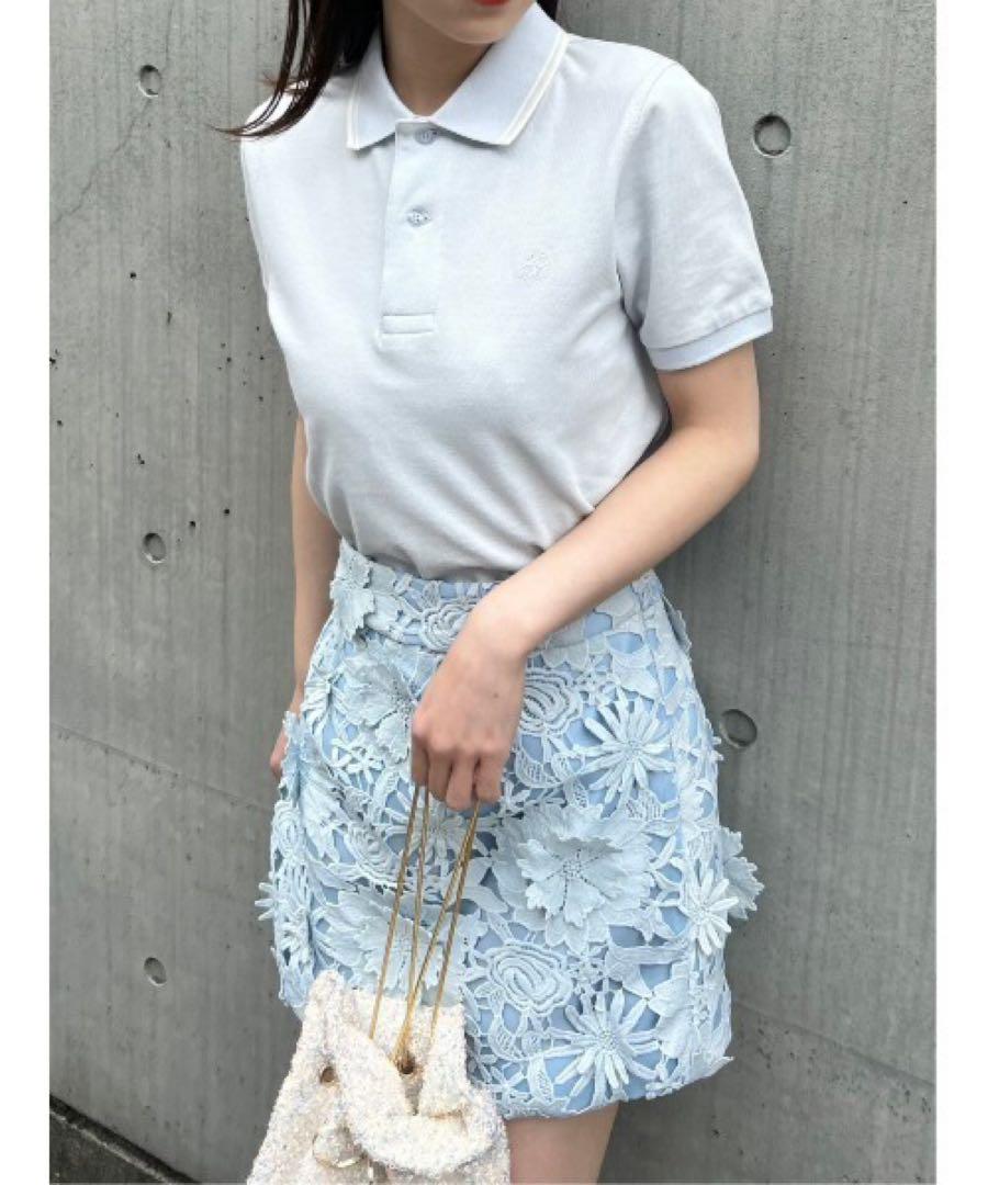 SNIDEL [WEB Exclusive] One-Point Polo Shirt