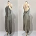 Free People Verona Bare Stripe One-Piece Jumpsuit Overalls S Boho Cottage Casual
