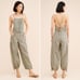 Free People Verona Bare Stripe One-Piece Jumpsuit Overalls S Boho Cottage Casual
