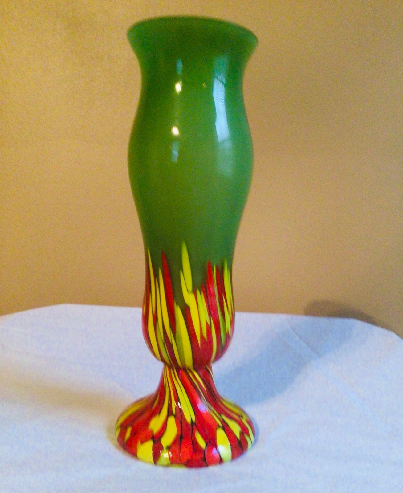 End of the day bohemian style glass vase