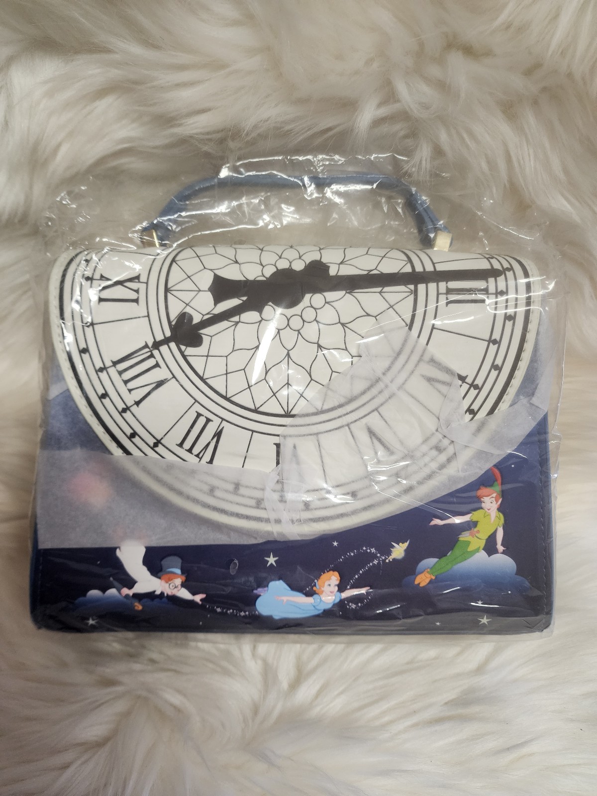 Loungefly Disney PETER PAN Glow Clock Crossbody Bag