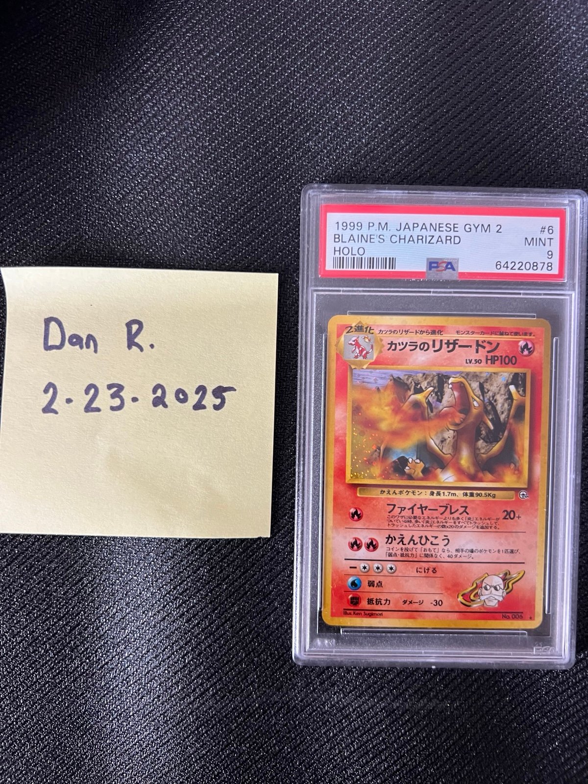 Pokémon: Japanese Blaine’s Charizard PSA9