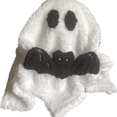 Spooky, Halloween, Easter Ghost Winston the Ghost plush,Ghost pillow, sherpa gho
