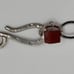 Chunky Bold Carnelian Necklace, Carnelian Slices, Silver-21 inches long