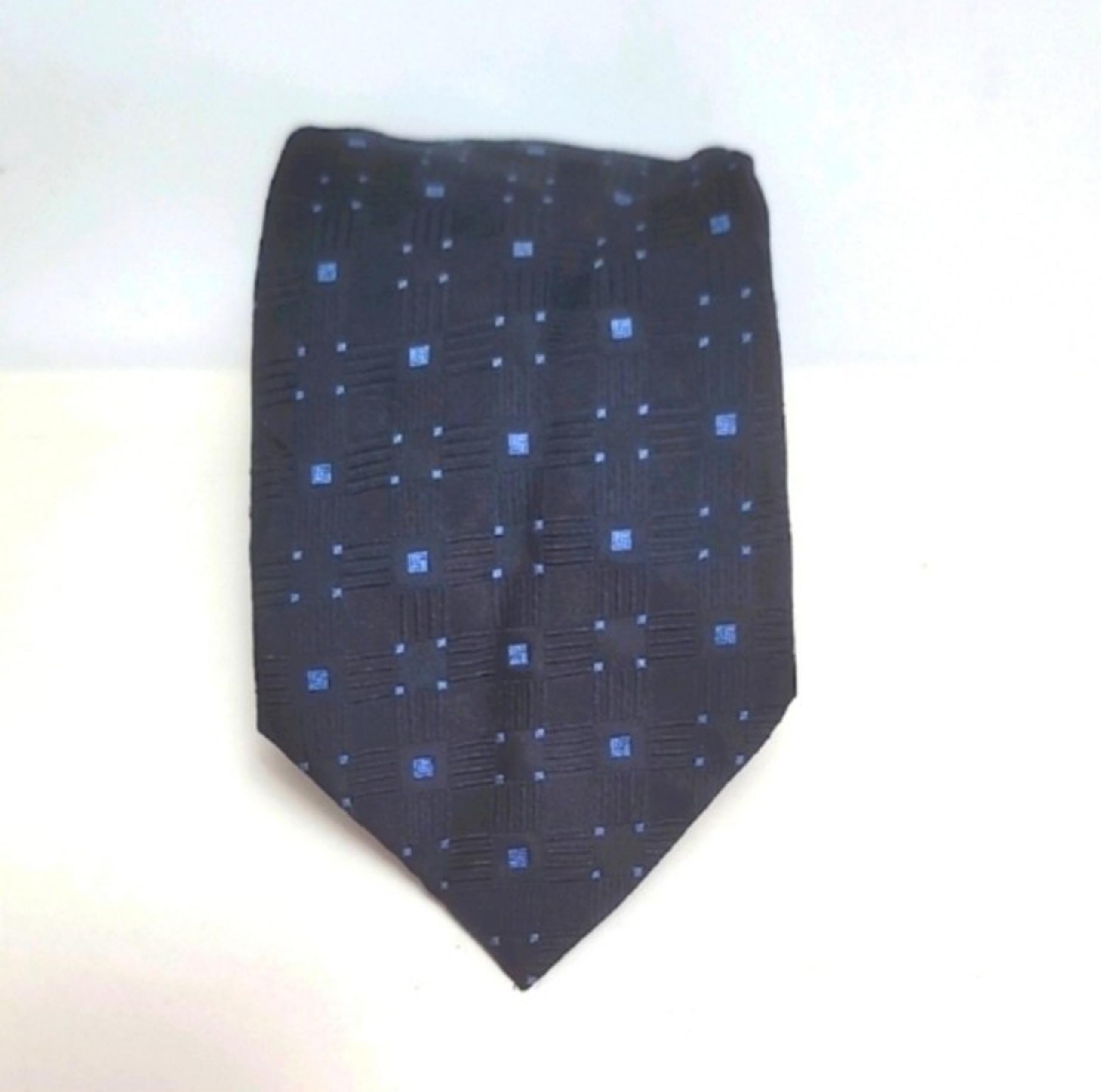 Blue Strafford Square Pattern Silk Tie