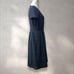 Craselia Formal Suit No Collar Jacket Navy