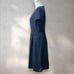 Craselia Formal Suit No Collar Jacket Navy