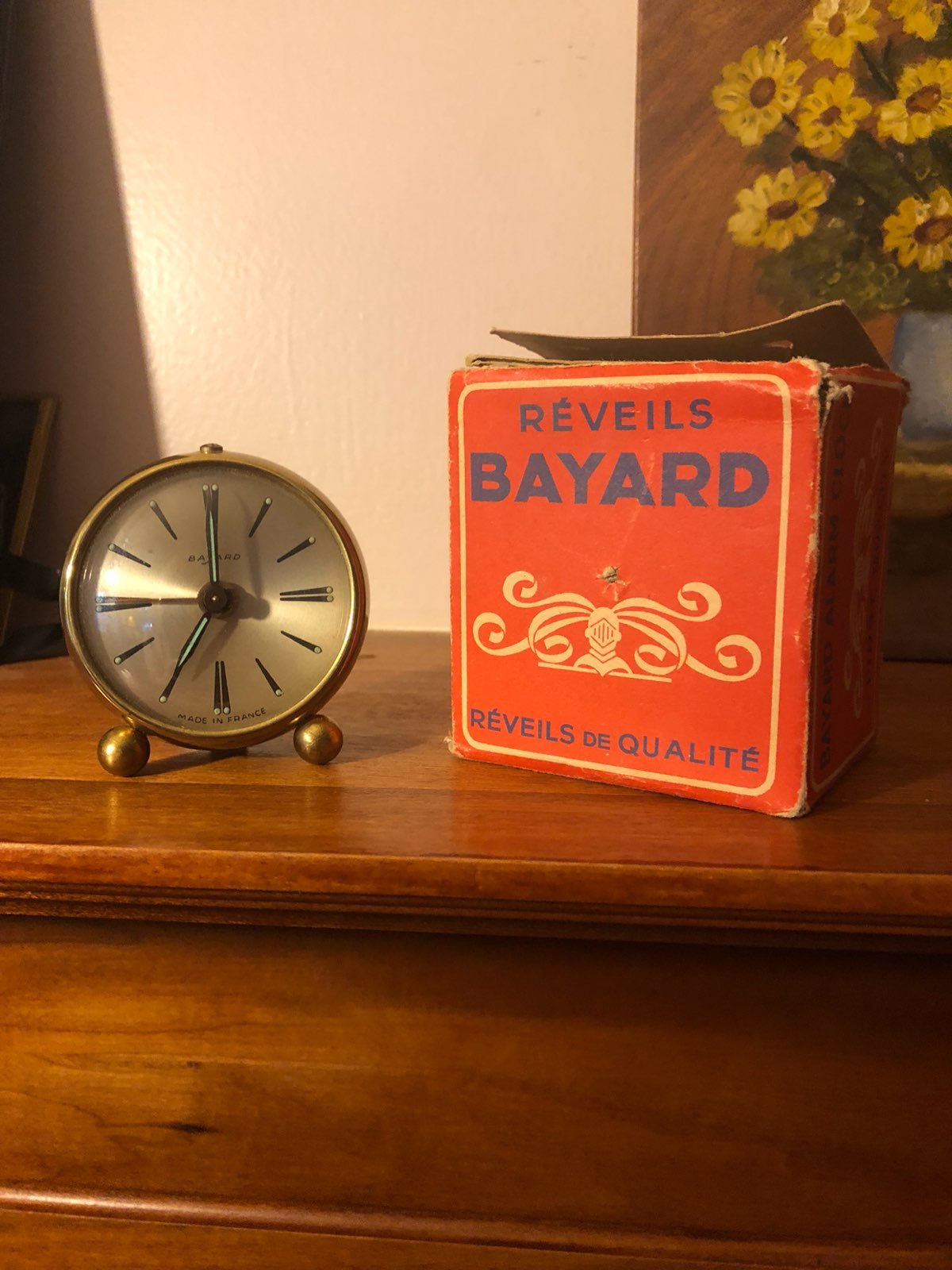 Bayard Alarm Clock Antique France