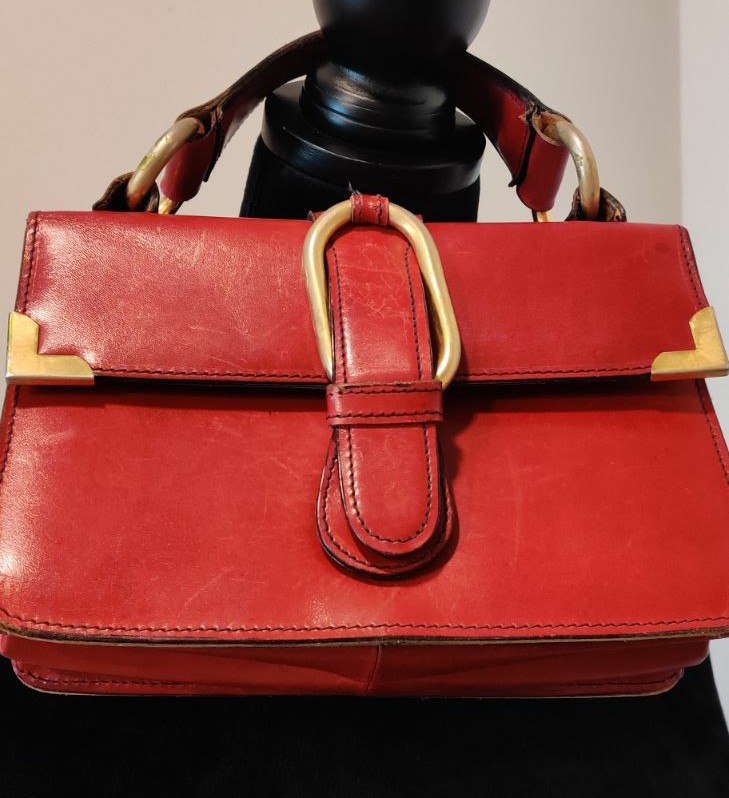 Vintage red handbag