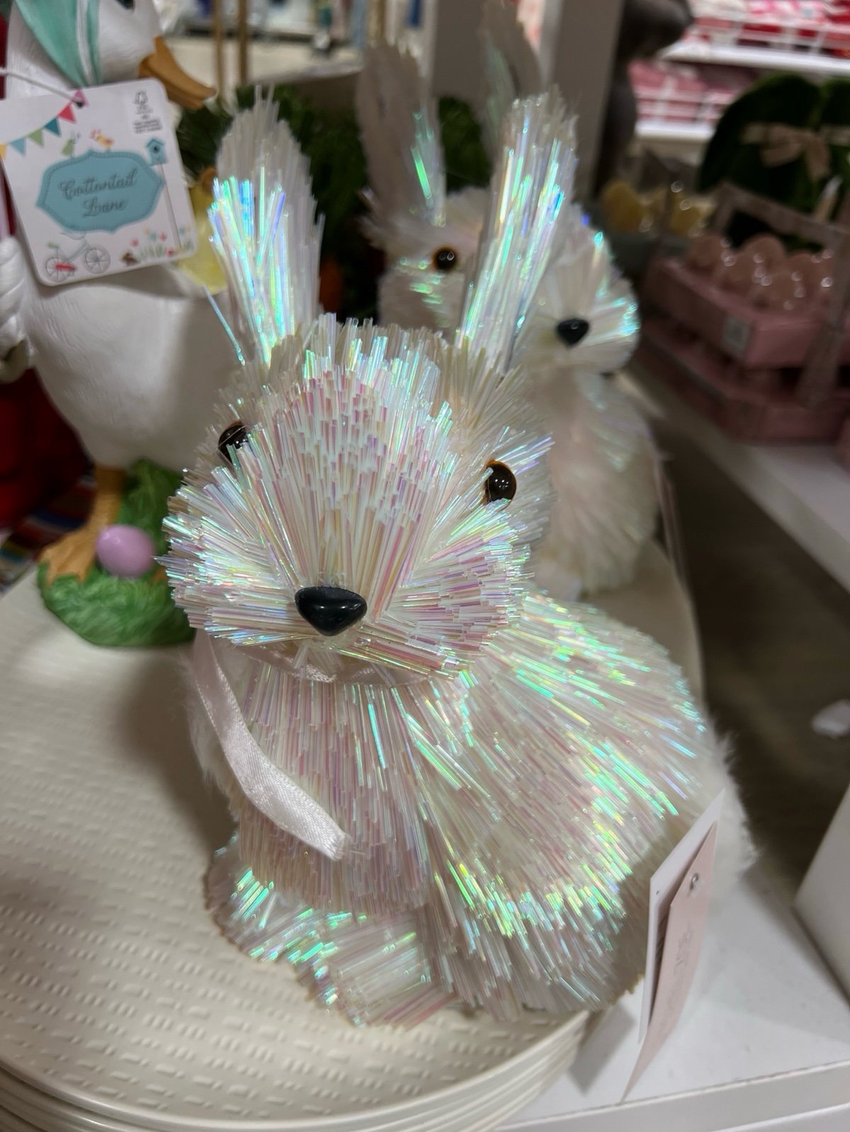2 rachel zoe iridescent bunnies !