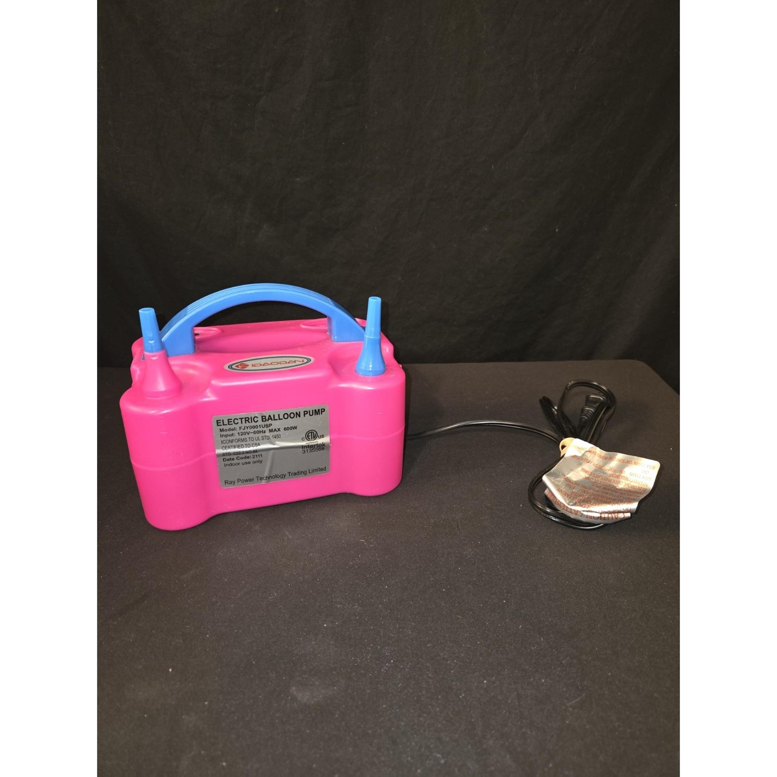 IDAODAN Electric Balloon Pump, Portable Basic pack, Pink/Blue