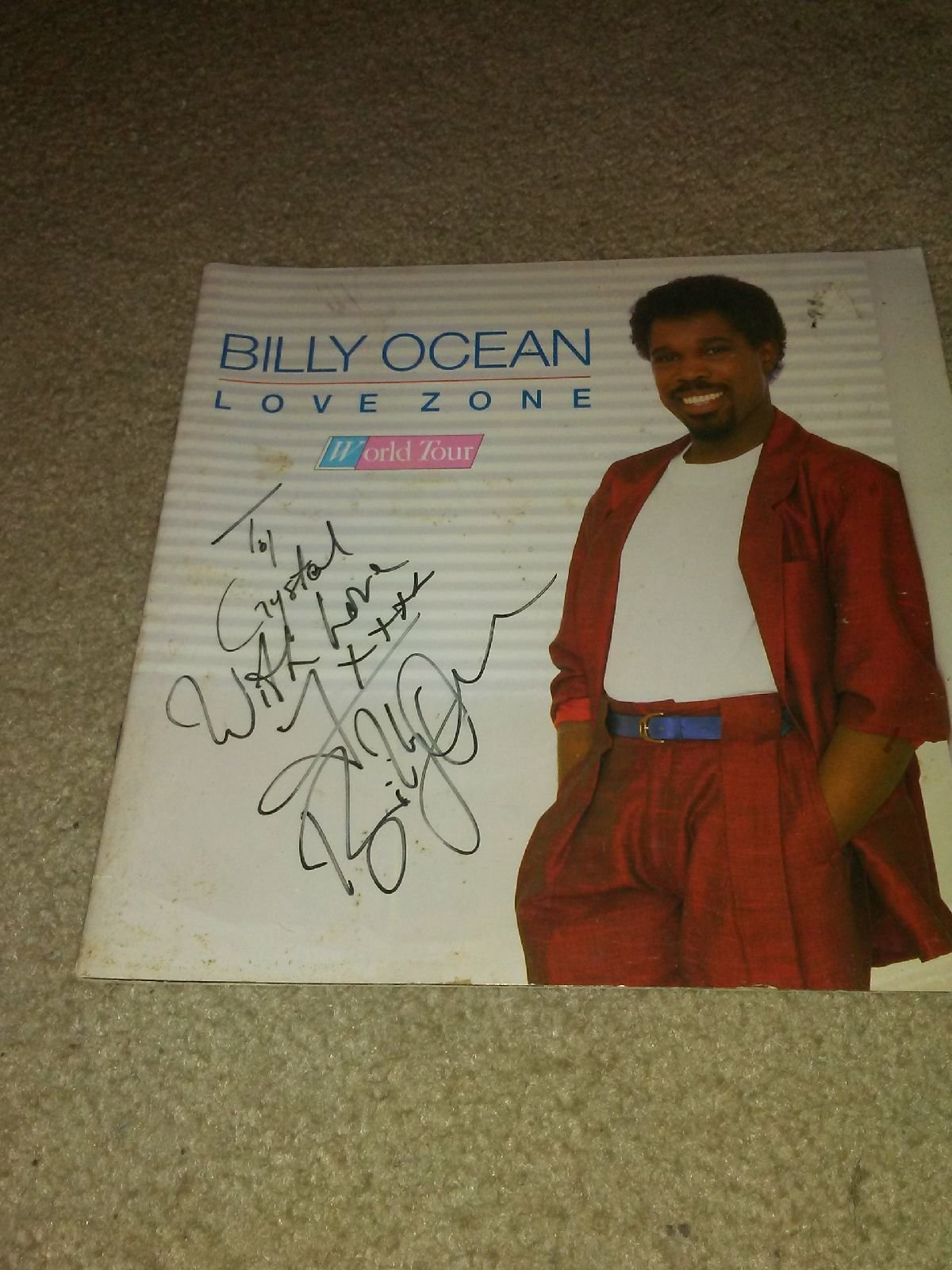 Billy Ocean Signed Tour Book