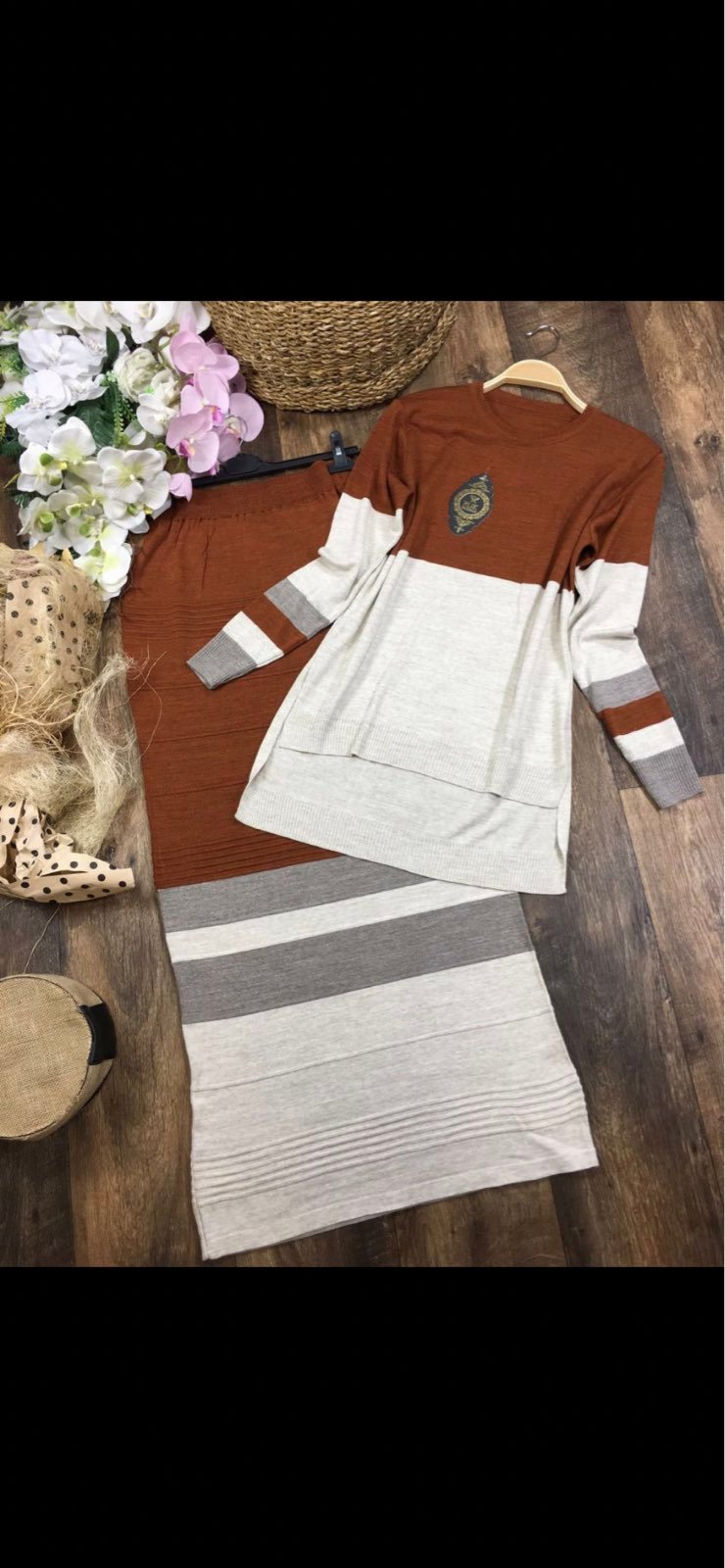 sweater with skirt