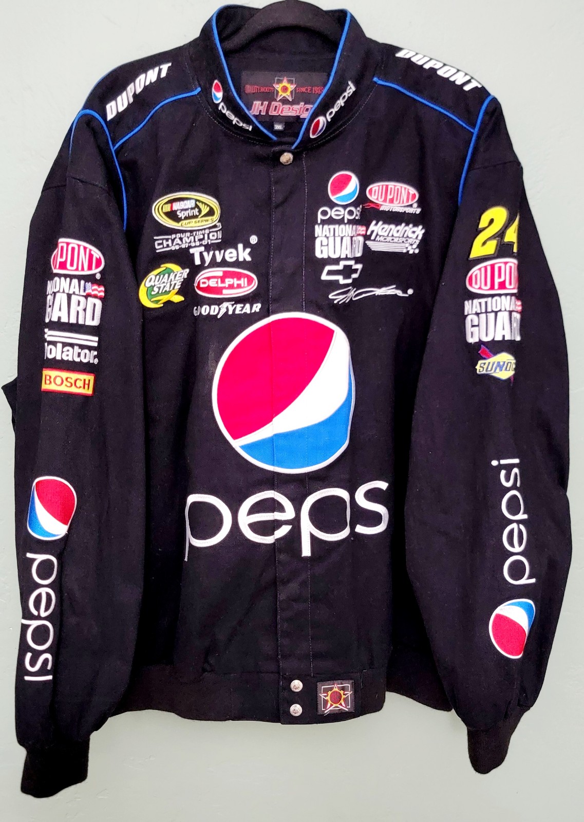 Size XXXL JH Design Pepsi Jeff Gordon Black Jacket.
