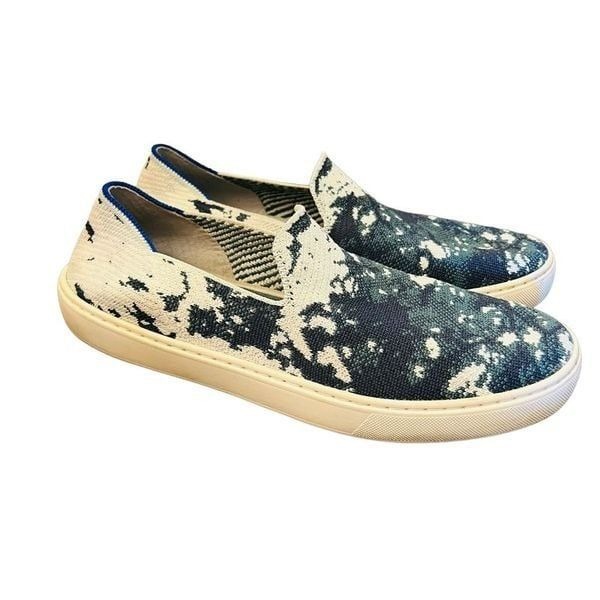 Rothys The Original Sneaker Shibori Tye Dye Limited Edition Sea Green Size 10