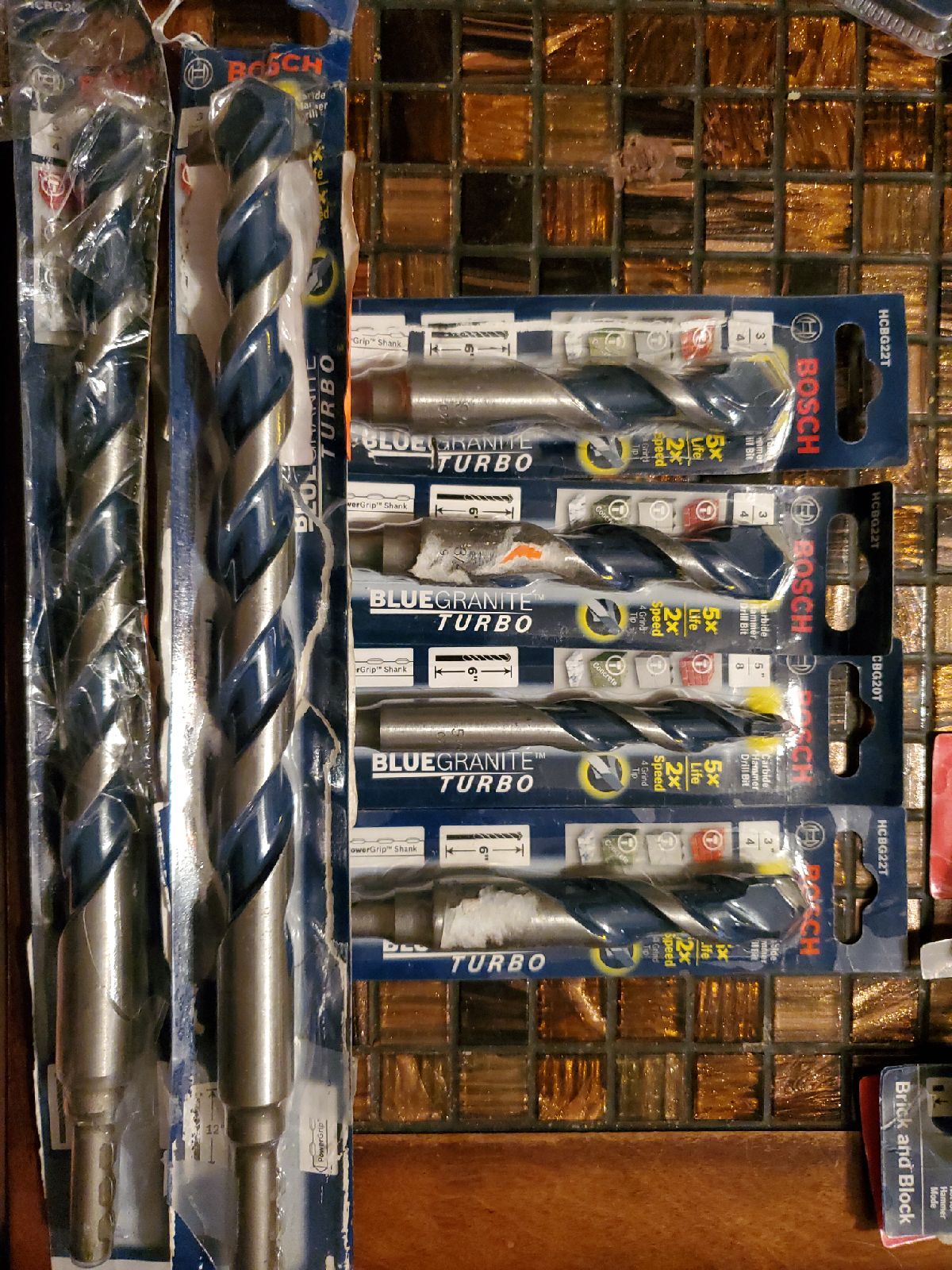 Bosch power grip shank drill bits