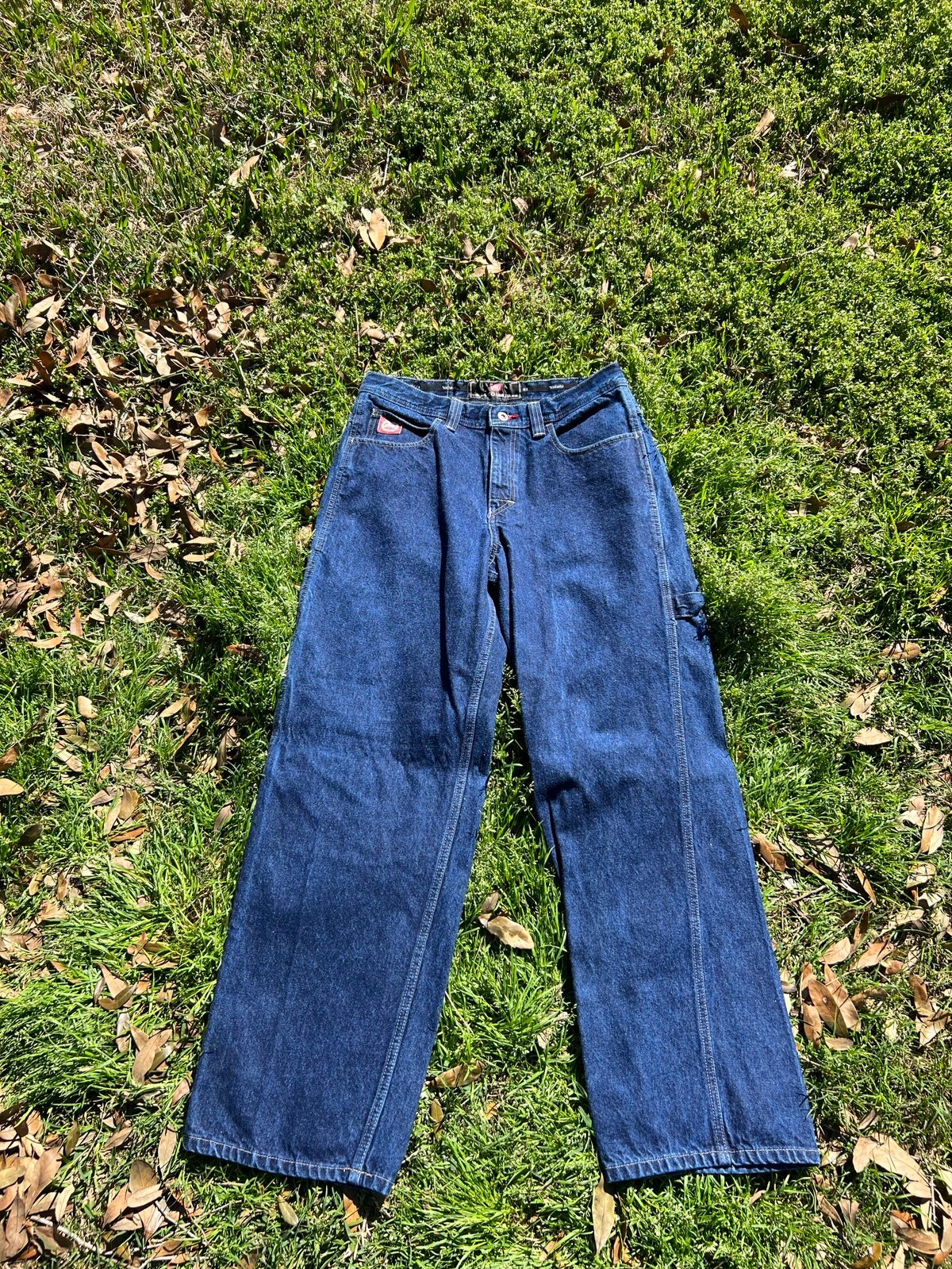 VINTAGE Ecko Unltd Jeans Men 32 Blue Baggy Wide Leg Carpenter Jeans