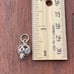 Vintage 925 Sterling Silver Ornate Ball Openwork Pendant Bracelet Charm