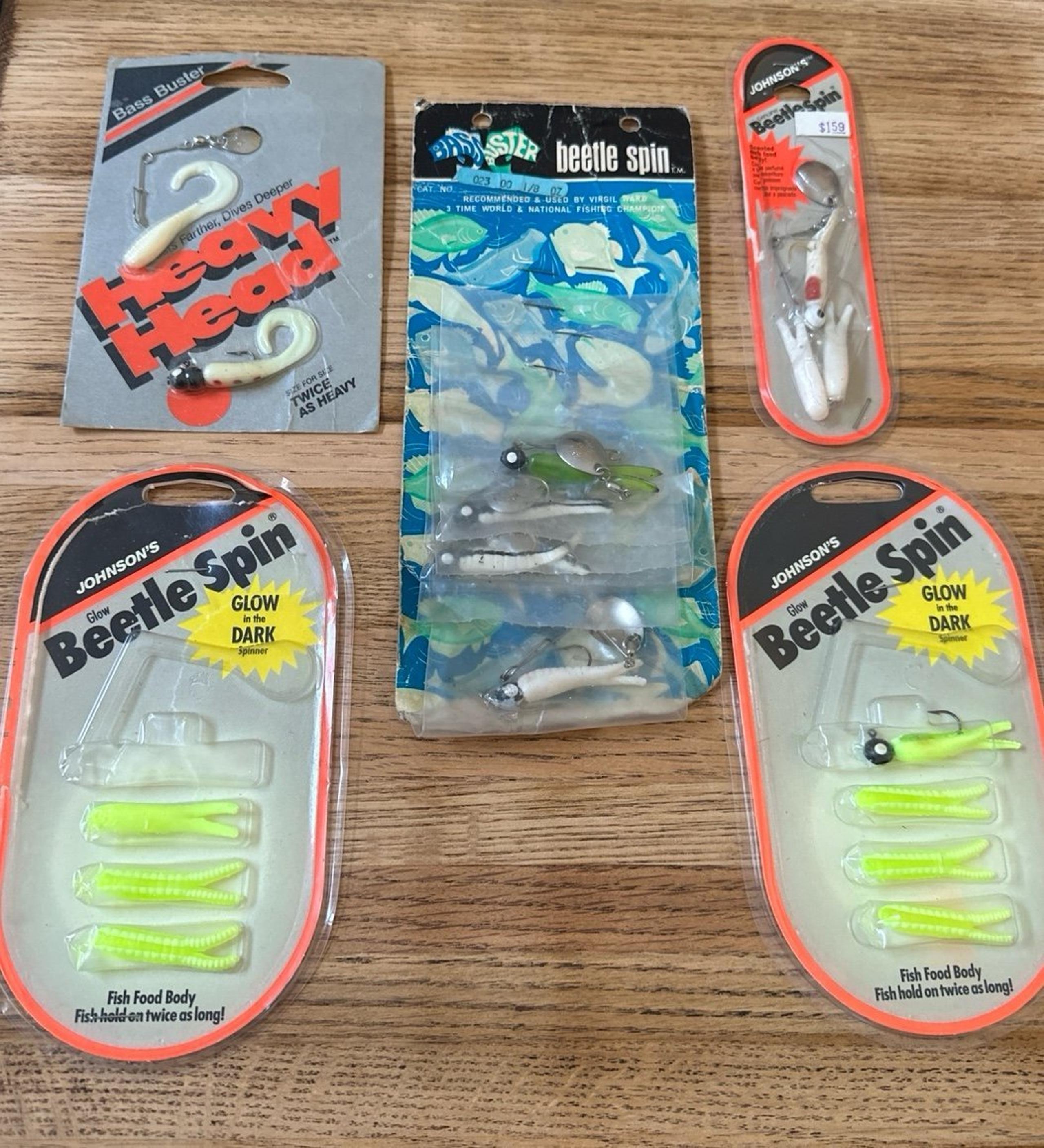 Vintage Assortment of Beetle Spin Fishing Lures