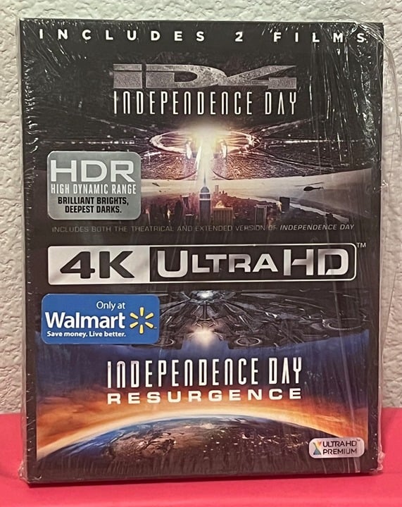 Independence Day / Independence Day Resurgence 4K UHD + Blu-ray Walmart Boxset