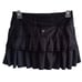 Lululemon pace setter black ruffle skirt/ skort size 2 tennis pickle ball