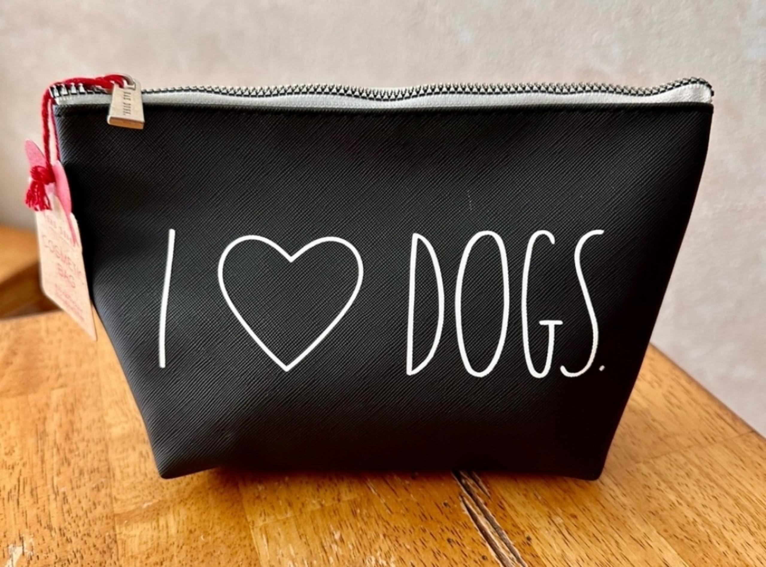 Rae Dunn 'I Love Dogs' Cosmetic Bag