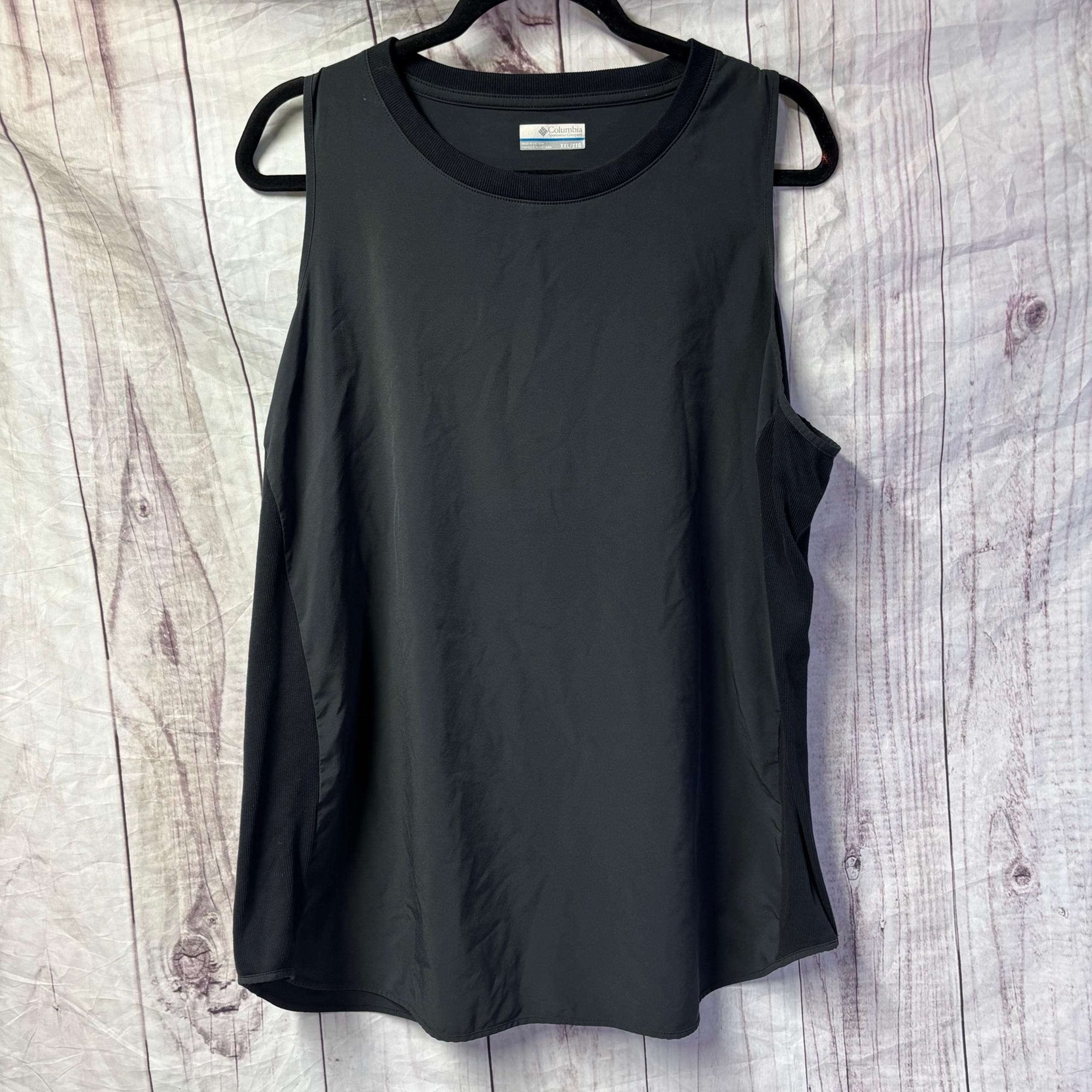 Columbia Sleeveless Black Tank Top Essential Summer Basic XXL