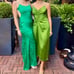 REFORMATION NWT US8 ALLIUM Backless Silky Maxi Dress in Green NEW