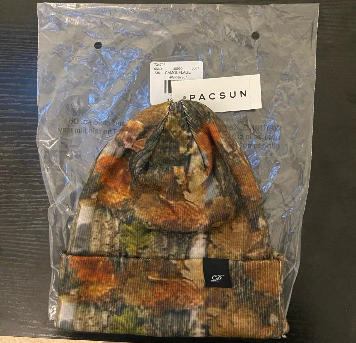 Camouflage Pacsun beanie