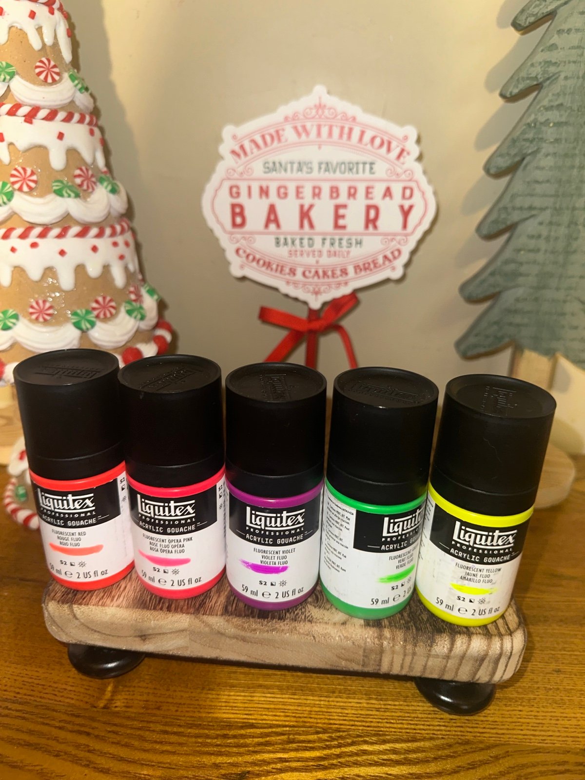 5 NE fluorescent LIQUITEX Acrylic GOUACHE 2oz. Bottles! Fluorescent Opera Pink