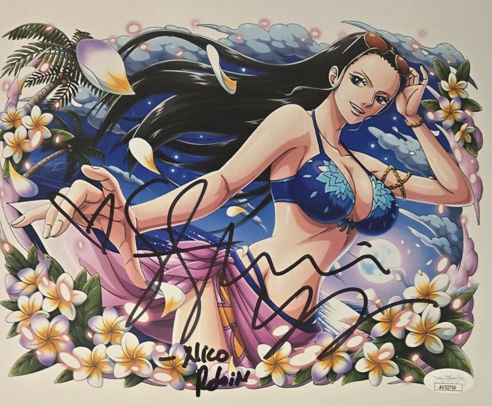 Stephanie Young Signed Photo Nico Robin One Piece Anime Autograph JSA COA 754