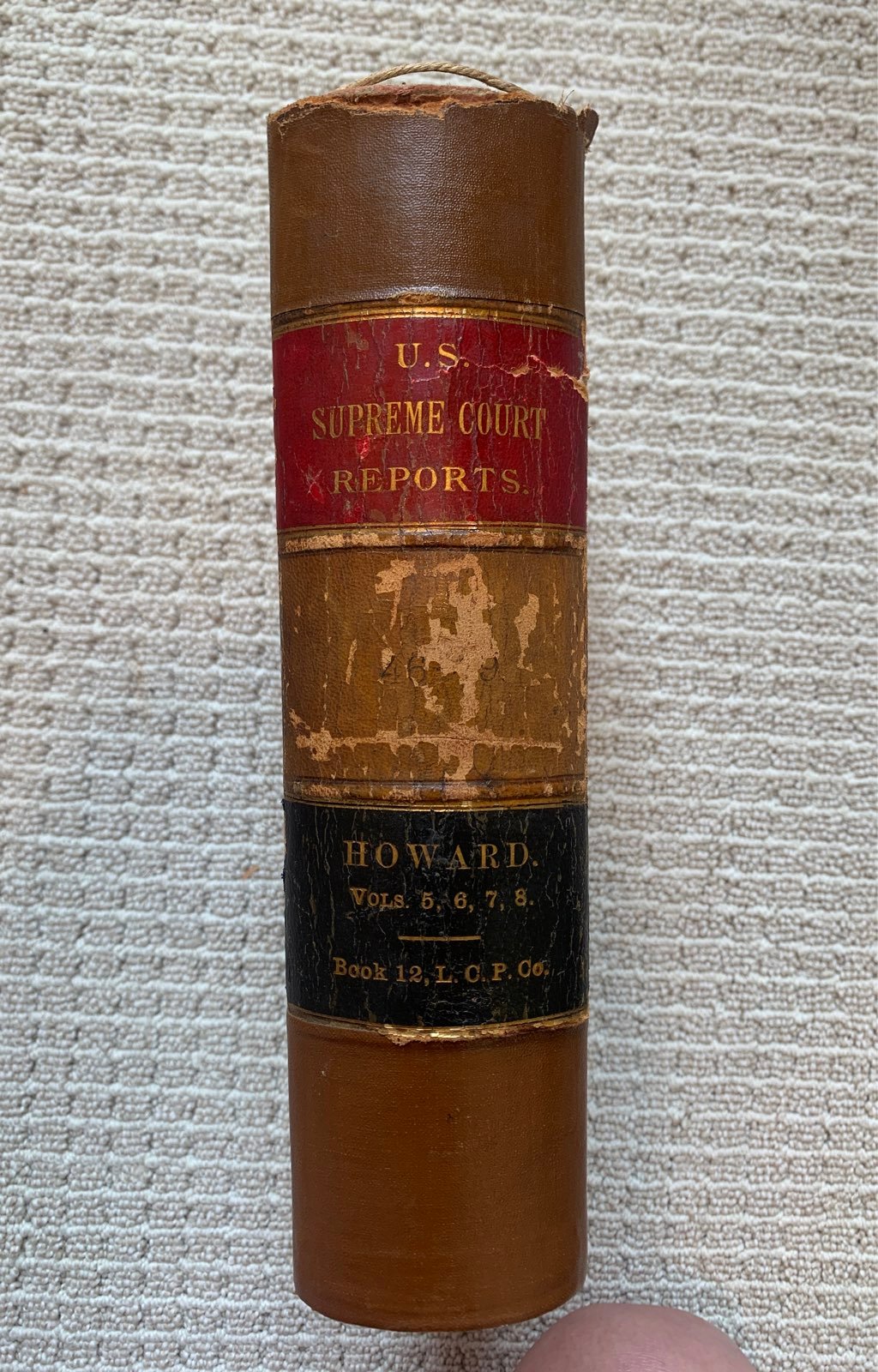 Vintage Supreme Court Law Book 1883