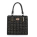 Badgley Mischka New York The Tara Tweed Black Satchel NEW