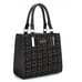 Badgley Mischka New York The Tara Tweed Black Satchel NEW
