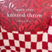 1-NWT COZY KNIT FEATHER WEIGHT CHECKERED RED, PINK THROW BLANKET