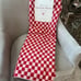 1-NWT COZY KNIT FEATHER WEIGHT CHECKERED RED, PINK THROW BLANKET