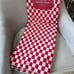 1-NWT COZY KNIT FEATHER WEIGHT CHECKERED RED, PINK THROW BLANKET