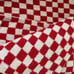1-NWT COZY KNIT FEATHER WEIGHT CHECKERED RED, PINK THROW BLANKET