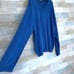 Chaps Ribbed V Neck Sweater Blue Cotton Knit Basic Casual Mens Size XXL 2XL